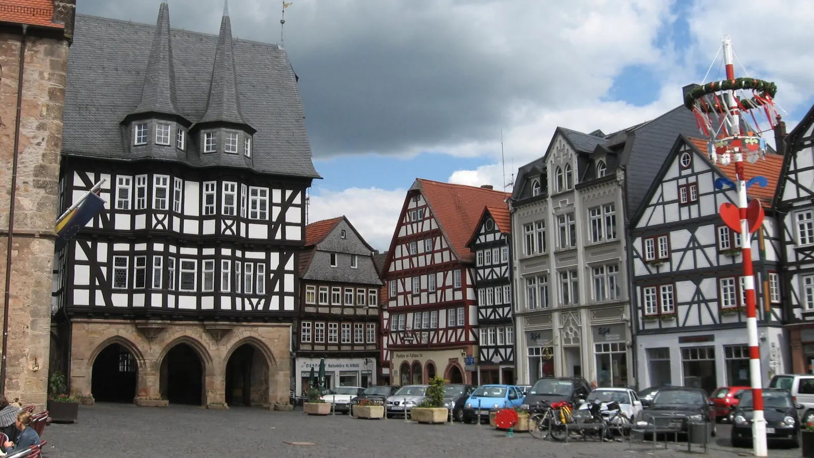 Charakteristisches Stadtmotiv in Alsfeld
