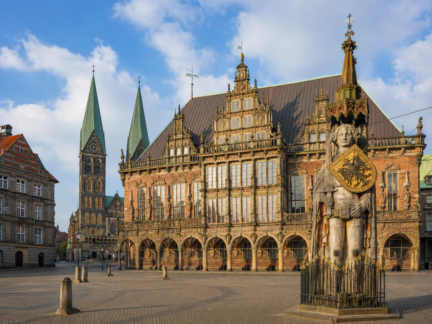 Bremer Rathaus und Roland am Marktplatz