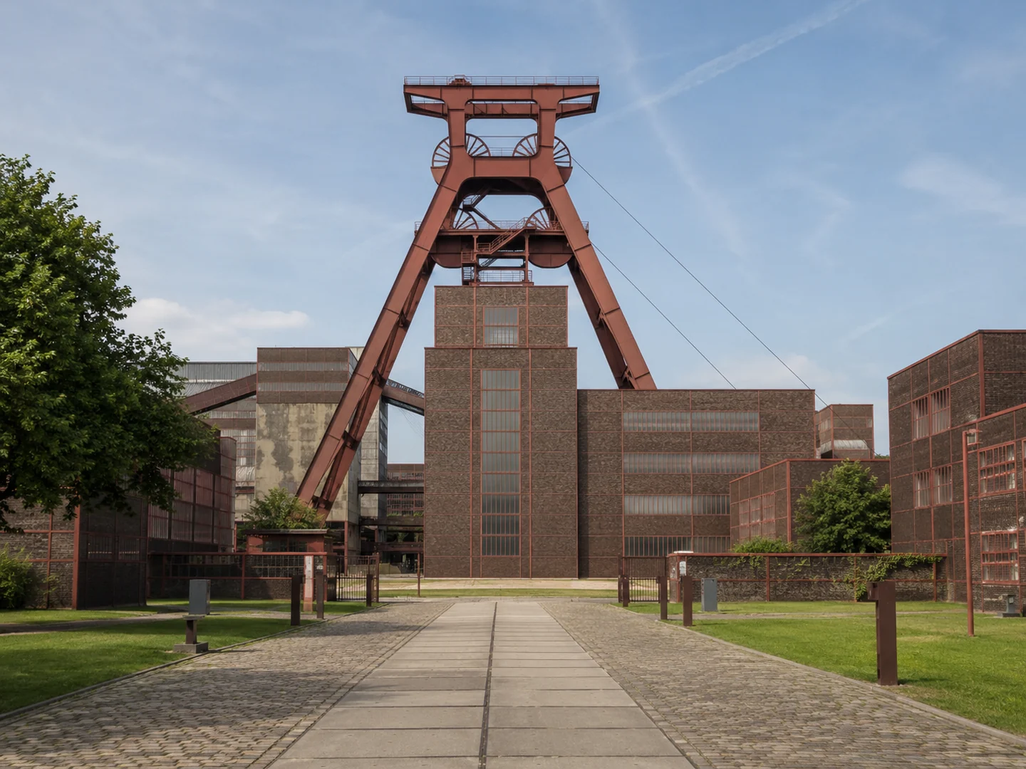 Zeche Zollverein in Essen bei Tageslicht