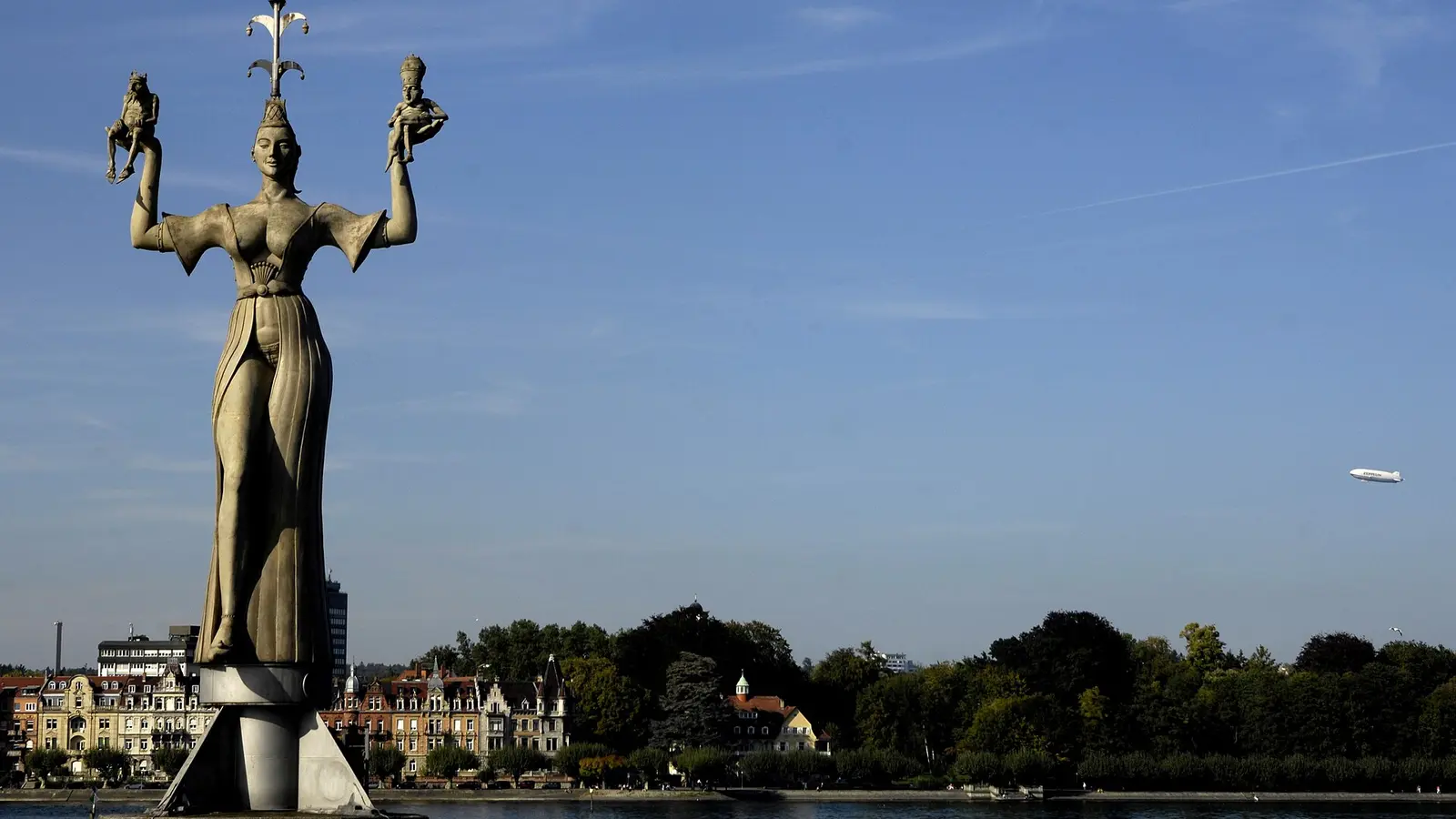Hafen mit Imperia in Konstanz