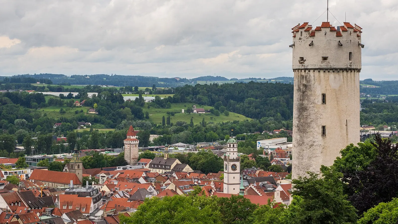 Mehlsack und Altstadt in Ravensburg